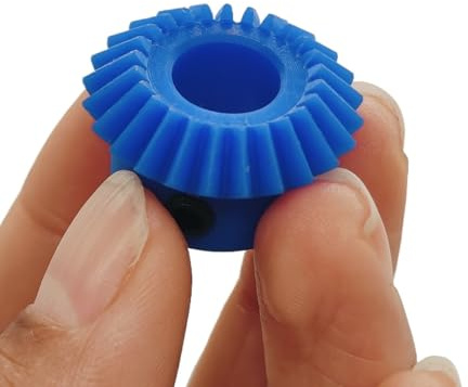 Thalawirefix 1 Stück 1,5 m 20 Zähne 90 Grad Winkel Kegelradgetriebe 1:1 Getriebe 1,5 Modul 20 Zähne blau Nylon konisches Kegelrad Gehrungsritzel Spindelritzel(8mm bore)