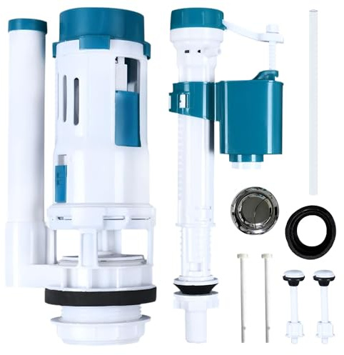 Toilet Flush System Replacement, Toilet Cistern Flush Parts, Dual Flush and Fill Toilet Cistern Kit, General Toilet Cisterns Fittings for All Kinds of Toilets