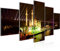 Runa Art Wandbilder Istanbul Türkei 5 Teilig Bild auf Vlies Leinwand Deko Wohnzimmer Schlafzimmer Moschee Schwarz Weiss 602452a