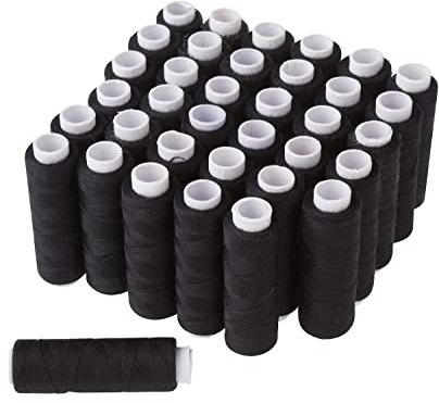 VBS XXL VBS Nähgarn 36 Rollen à 100 m 36 Stk. Nähgarn Polyester PES 100 m Länge 100 Polyester PES Material Schwarz