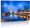 Premium Poster Foto XXL - Architektur - Bilder - Düsseldorf Skyline - Medienhafen - Poster : 50 cm x 30 cm