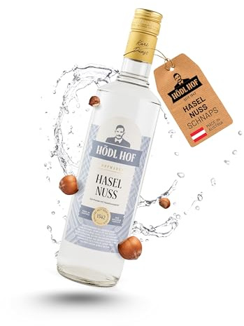 Hödl Hof Haselnuss-Schnaps 0,7L I Feiner Nuss-Schnaps mit gerösteten Haselnüssen I Hochwertiger Nussschnaps mit malzig-nussigem Aroma & sanfter Süße I Edle Spirituose 33% vol