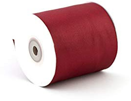 Creativery Satinband 75mm x 20m Rolle - Farbauswahl in 3/6/12/25/38/50/75/100mm - farbecht & waschbar - Schleifenband für Hochzeit - Geschenkband zum Verpacken Dekorieren Basteln - Bordeaux 270