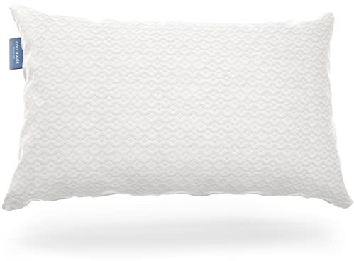 Cosy House Collection Luxuriöses Bambuskissen zum Schlafen, Premium CertiPUR-US-zertifiziertes geschreddertes Memory-Schaum-Kissen mit hypoallergenem, maschinenwaschbarem Kissenbezug