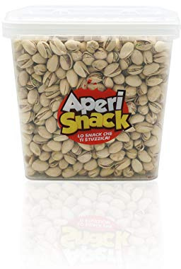Aperisnack® - AP13.002.02 – Pistacchi Tostati in Secchiello Salva Freschezza da 2,500gr. Snack Salati e Stuzzichini Ideali per l'Aperitivo e le tue Feste