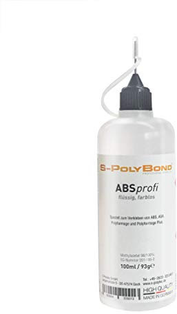 S-Polybond® ABSprofi | 100ml | Spezialklebstoff für ASA, ABS, Polyformage und Polyformage Plus | Kaltschweißverfahren | TOP QUALITÄT | MADE IN GERMANY (5, ABS Kleber)