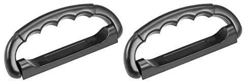 sourcing map Koffergriff Ziehen Griff Kunststoff Schwarz 108mm, 2 Stück