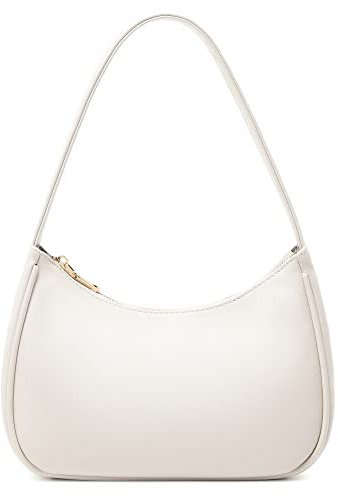 CYHTWSDJ Damen Shoulder Bags for Women, Cute Handbag Mini Clutch Purse with Zipper Closure Hobo Tote Handtasche, Beige