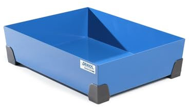 Kleingebindewanne classic-line aus Stahl, lackiert, o. Gitterrost, 65 Liter, 774x584x200