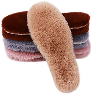 NC 5 Paar 5 Farben Einlegesohlen Schaffell Lammwolle Blended Schuhsohlen Unisex Schafwolle Fleece Einlegesohlen Warm Weich Gemütlich für Schuhe, Gummistiefel, Hausschuhe, Stiefel