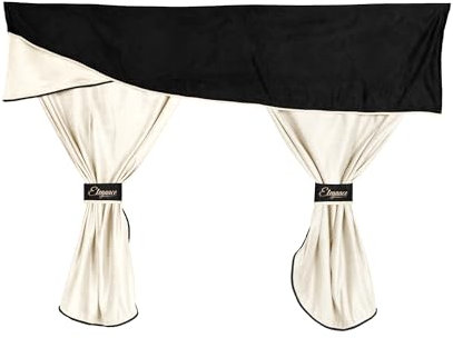 F-CORE Gardinen volle sätze (3-in-1) LKW für Man TGA 01.00-12.10 TGX 01.07-03.20 Fahrenhouse XXL Champagner