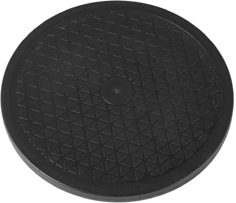 QDiShi Lazy Susan Drehteller, drehbar, 25,4 cm, robust, Lazy Susan für Fernseher, drehbarer Pflanzenständer, Malen, Bonsai-Drehteller (2 Stück)