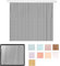 LucaHome - Cortina Puerta Exterior e Interior - Cortina de Puerta en PVC alumnio - Cortina fácil instalación - Evita Insectos y bichos (Gris Blanco, 90cm)