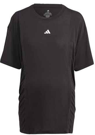 adidas Damen AEROREADY Train Essentials Nursing Tee (Maternity), Black/White, M
