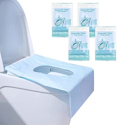 Protector WC Desechable, 40 Piezas Protector WC Desechable Niños, Antibacteriano Protector WC Adecuado para Hoteles Baños Públicos Hogares(Empaque Individual)