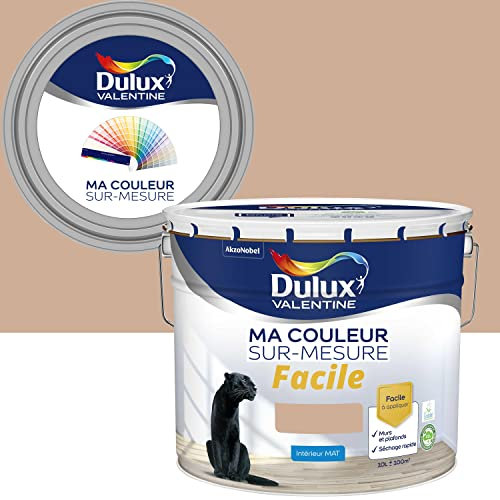 Ma Couleur Sur-mesure par Dulux Valentine – Peinture Intérieure Murs, Plafonds, Boiseries - Facile à appliquer - Mat AMBRE DELICAT 10 L