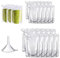 30 Pack Drink Pouches, Drink Pouches for Festivals, Reusable Plastic Flasks Pouch Bags with Spout and Small Funnel, 300ml, 500ml for Party Picnic Beverage Drinks