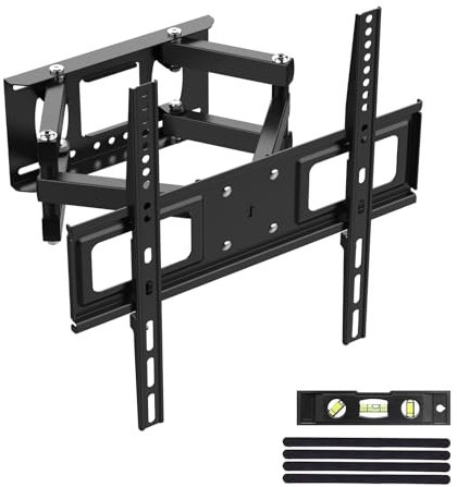 GRIFEMA Soporte TV Pared, Soporte Television Pared 26-65 Pulgadas Giratorio Inclinable Articulado Brazo TV Extensible, MAX Soporte VESA 400x400mm, Hasta 35kg GB1006-4