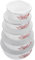 DOITOOL 5pcs Enamel Bowls with Lids Versatile Food Storage Containers for Soup Salad and Fresh Fruits Enamelware Mixing Bowls for Household Use