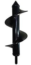 9 Sizes Garden Auger Drill Bit Tool Spiral Hole Digger Ground Drill for Seed Planting Flower Plant Hole Digger Tool,Black,8x22cm