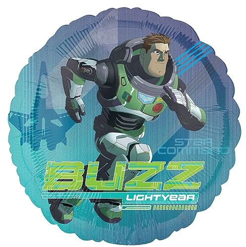 Amscan Standard Lightyear Folienballon S60 verpackt 43 cm