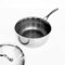 Cooksy Hybrid-Edelstahl-Kochtopf mit Deckel, Wabenoberfläche, 3 l