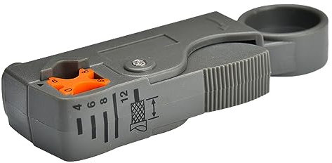 FOLOSAFENAR Dénudeur de Câble Coaxial , Outil de Coupe de Fil Portable , Longue Durée , Opération Simple , Efficace pour les Câbles Coaxiaux