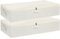YheenLf 2-Pack Under Bed Storage Containers Organizers, Underbed Clothes Boxes with Reinforced Handles for Blanket, Sheets, Clothing, Shoes, 80×40×15 cm, Beige