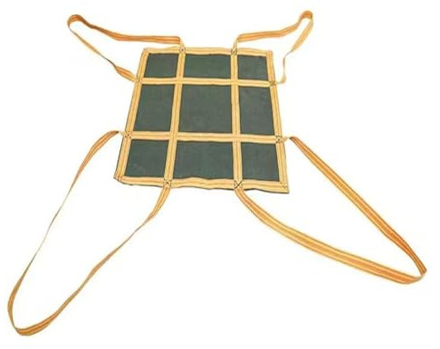 MOERGO Leinen Soft Tray Tasche - Kran Netztasche – Kran Paletten Frachtnetz, Ladung 1,5–2 Tonnen, Zement Tray Tonnen Tasche, Hängende Tasche, Gabelstapler Tonnen Tasche (Size : 80X80CM)