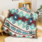 Boho Style Decke Tagesdecke Mit Fransen,Doppelseitig Sofa Decke,Aztekischer Ethnischer Stil Decke,Multifunktionsdecke,Für Zuhause,Büro,Reisen, Zelten(130 * 180 cm)