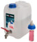 KOTARBAU® Bidon d'Eau 10 L Avec Robinet et Distributeur de Savon - Réservoir Blanc Avec Pompe Pour Eau Potable - Plastique - Pour Camping
