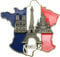 France Map 3D Refrigerator Magnet Fridge Magnet In 3D Map Shape Parisa, 3D Resin Refrigerator Magnet Sticker, Notre Dame Cathedral, De Paris, France, Eiffel Tower Home Accessories, Decoration
