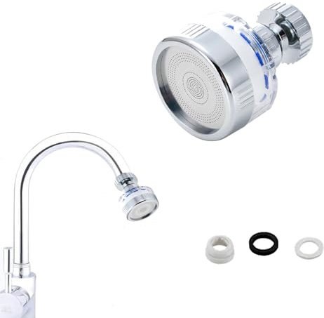 Filtro de grifo giratorio de 360 grados, purificador de agua para fregadero de cocina y baño, elimina metales pesados y agua dura