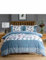 Deyongs Jacobean Reversible Duvet Set, 100% Polycotton, Blue Floral Pattern, Includes Pillowcases, Machine Washable, Available in Single, Double, King, and Super King Sizes [BL-S]