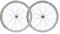 WQZStar 700C Fixed Gear Fahrrad-Laufradsatz, 40 mm Fixie-Fahrrad, Vorder- und Hinterräder, Aluminiumlegierung, V-Bremse, Rückwärtsfahrt, Rückwärtsbremse (weiß)