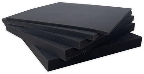 MyKeyHome Pannello in Poliuretano Espanso, Seduta in Gommapiuma, Imbottitura Adatta per Divani, Panche, Cuscini e Sedute Pallet (40x40x2 (Pacco da 4))