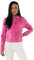 Nina Carter Women's Fuchsia (J212-21) L Slim Fit Denim Jacket - Kent Collar, Short Length, Spring, Summer