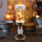 Weihnachts Schneekugel Laterne Led Schneelaterne Weihnachtskerze Vintage Wirbelnde Weihnachts Schneekugel Kerze Flammenlos Weihnachten Wasser Glitzerlaterne Weihnachtsdekoration USB/Batteriebetrieben