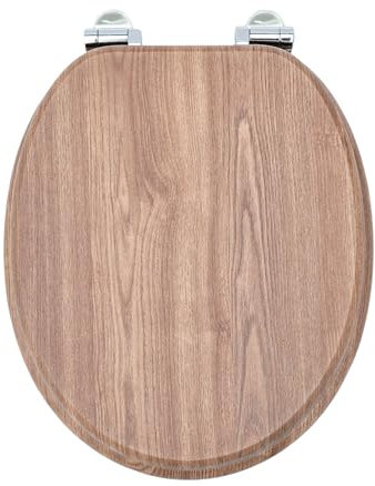 SINOBATH WC Sitz mit Absenkautomatik, viele schöne WC Sitze zur Auswahl, hochwertige und stabile Qualität aus Holz(Schwarzes holz.)
