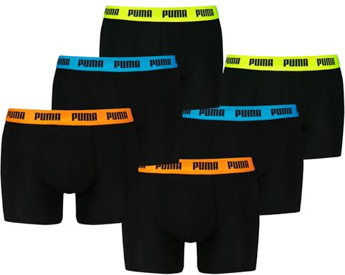 PUMA Herren Boxershorts Everyday Promo im 6erPack (L, 006-Black Pop)