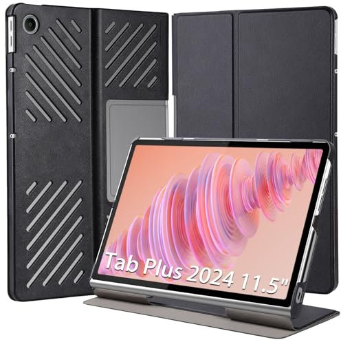 Hianjoo Funda Compatible con Lenovo Tab Plus 2024 11.5, Slim Smart Protectora Folio Tablet Cover de Cuero con Función de Soporte Carcasa Compatible con Lenovo Tab Plus 2024, Nergo