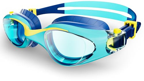 HIGAHY Schwimmbrille Kinder - Taucherbrille für Jungen und Mädchen mit UV-Schutz und Anti Beschlag Schutz, Wasserdichte und klare Jugend Schwimmbrillen, Profi Kinderschwimmbrillen für 6-14 Jahre