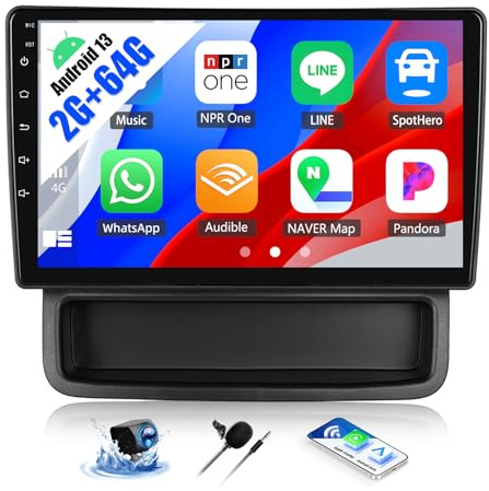 SIXWIN 2G+64G Android Car Stereo for Renault Trafic 2010-2014/ Opel Vivaro/Nissan Primastar with Carplay Android Auto Mirror Link 10.1 inch Touchscreen with GPS Navigation WiFi 26UI Bluetooth FM