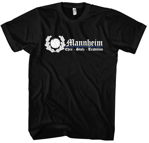 Mannheim Ehre und Stolz Herren T-Shirt | Fanartikel Trikot Sport Shirt Fussball Ultra Skyline | M2