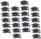 Milisten 24stücke Graduation Aufkleber Form Eines Absolventenhuts Glitzernde Papieretiketten Für Feierlichkeiten Geschenkverpackungen Und Dekorationen Abschlussfeier