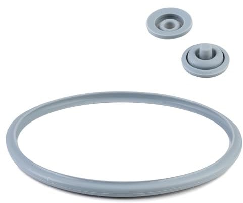 Anrbb WMF - Lot de 3 pièces de rechange pour autocuiseur - 1 joint d'étanchéité en silicone de 22 cm et 2 joints de signal de cuisson - Compatible avec les casseroles de 2,5 l à 8,5 l - Convient pour