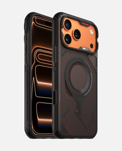 Aulumu A17 Rugged iPhone 17 Pro Case Compatible with MagSafe, Integrated Drop Protection, Touch-Sensitive Buttons, Military-Grade Outdoor Design, Black