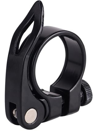Whimsigulp Bike Seat Post Clamp Quick Release Seatpost Collar Aluminium Alloy 31.8mm for Mountain and Road Bicycle