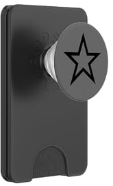 Cyber Y2K Aesthetic Black Star Trashy 2000er Retro Vintage PopSockets PopWallet für MagSafe