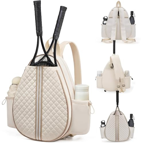 Xtrillogen Tennisrucksack Tennistasche,Unisex Tennistaschen für Damen Herren und Kinder,Wasserdichter Tennis Rucksack für Tennisschläger Padel Tennis Badminton Tasche Sport Pickleball Tasche